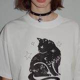 Black Cat Boxy T-shirt