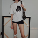 Black Cat Boxy T-shirt