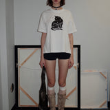 Black Cat Boxy T-shirt