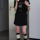 Lighting Basic Short Sleeve T-Shirt / Black
