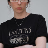 Lighting Basic Short Sleeve T-Shirt / Black