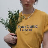 Tran'Quille La Mer Boxy T-Shirt / Yellow
