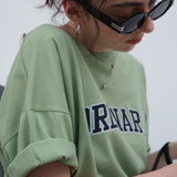Ordinary Graphic Oversized Short Sleeve T-Shirt / Green