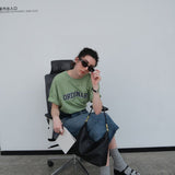 Ordinary Graphic Oversized Short Sleeve T-Shirt / Green