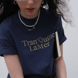 Tran'Quille La Mer Boxy Short Sleeve T-Shirt / Blue