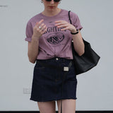 Lighting Basic T-Shirt / Mauve