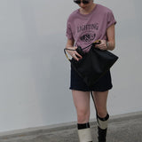 Lighting Basic T-Shirt / Mauve