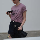 Lighting Basic T-Shirt / Mauve