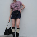 Lighting Basic T-Shirt / Mauve