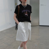 1986 Skateboard Club - Cat Graphic Basic Short Sleeve T-Shirt / Black