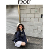Loose Fit 1987 Quarter Zip Sweatshirt / Navy Blue