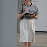 Ordinary Oversized T-Shirt / Gray Black