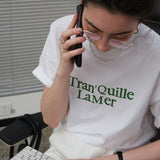 Tran'Quille La Mer Boxy T-Shirt / White