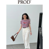 Rose Flower Graphic Basic T-Shirt / Mauve