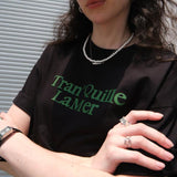 Tran'Quille La Mer Boxy Short Sleeve T-Shirt / Black