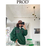 Loose Fit 1987 Quarter Zip Sweatshirt / Forest Green