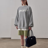 Loose Fit Concept Sweatshirt / Melange Grey