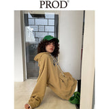 Loose Fit Memory Letters Hoodie / Mustard Yellow
