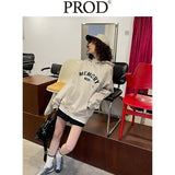 Loose Fit Memory Letters Embroidered Hoodie / Beige