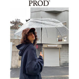 Loose Fit Memory Letters Embroidered Hoodie / Navy Blue