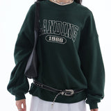 Loose Fit Landing 1986 Crewneck / Green
