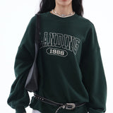 Loose Fit Landing 1986 Crewneck / Green