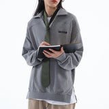 Regular Fit Collared Jumper / Gray