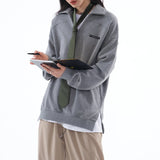 Regular Fit Collared Jumper / Gray