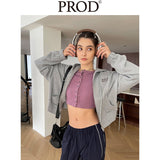 Small Fit Boncie Skyline Full Zip Sweatshirt / Gray