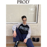 Loose Fit Pure Idea Raglan Crewneck Sweatshirt / Black Gray