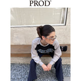Loose Fit Pure Idea Raglan Crewneck Sweatshirt / Black Gray