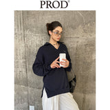 Regular Fit Collared Jumper / Navy Blue