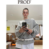Loose Fit Two Dalmatians Crewneck / Gray
