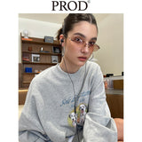 Loose Fit Two Dalmatians Crewneck / Gray