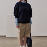 Small Fit Never Cosmic Sweatshirt / Navy Blue