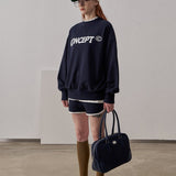 Small Fit Concept Sweatshirt / Navy Blue