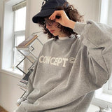 Loose Fit Concept Sweatshirt / Melange Grey