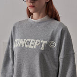 Loose Fit Concept Sweatshirt / Melange Grey