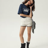 Becca and Moray Boxy T-Shirt / Blue