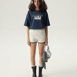 Becca and Moray Boxy T-Shirt / Blue