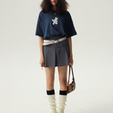 Happy Rabbit Boxy Short Sleeve T-Shirt / Blue