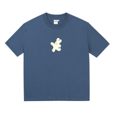 Happy Rabbit Boxy Short Sleeve T-Shirt / Blue