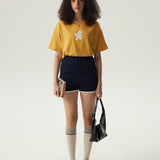 Happy Rabbit Boxy Short Sleeve T-Shirt / Yellow