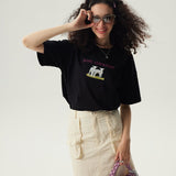 Jesse and Kerry Boxy T-Shirt / Black