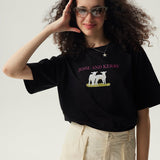 Jesse and Kerry Boxy T-Shirt / Black