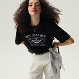 Reis Naar Boxy T-Shirt / Black