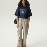 Reis Naar Boxy T-Shirt / Blue