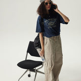 Reis Naar Boxy T-Shirt / Blue