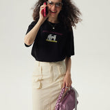Jesse and Kerry Boxy T-Shirt / Black
