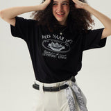Reis Naar Boxy T-Shirt / Black